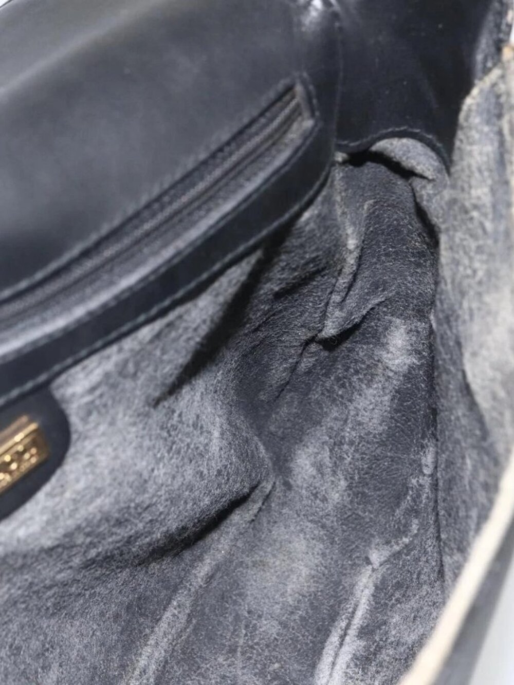 GUCCI Micro GG Supreme Web Sherry Line Bag PVC Black 001 115 0914 Auth ARZ351 - Picture 13 of 16